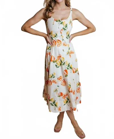 Laroque Sophia Midi Dress In White