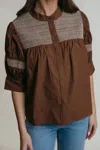 Laroque Sutton Blouse In Mocha In Brown
