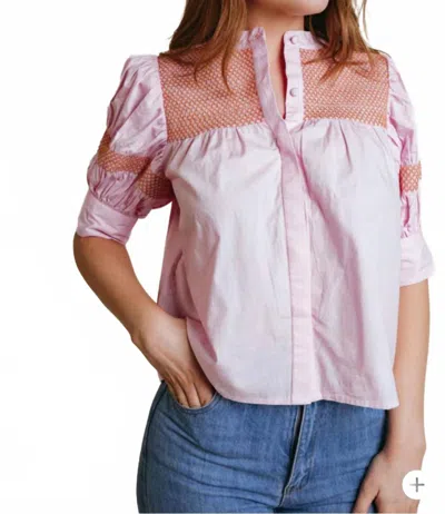LAROQUE SUTTON BLOUSE IN PINK