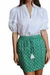 Laroque Tally Mini Skirt In Verde In Green