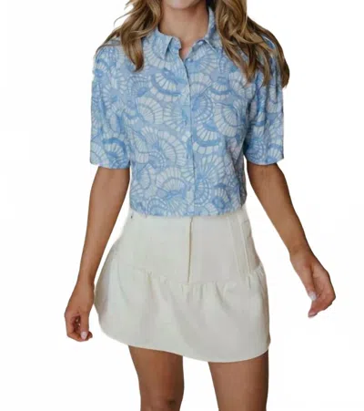 Laroque Thea Mini Skirt In Ivory In White