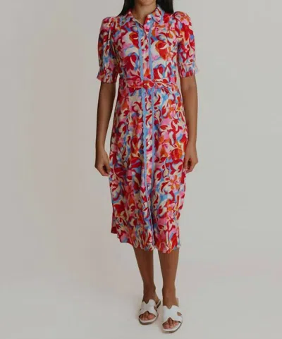 Laroque Vail Midi Dress In Caribbean Bloom In Multi