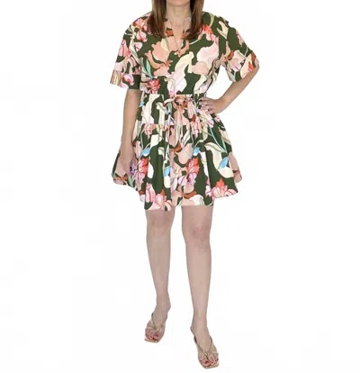 Laroque Valeria Mini Dress In Beige In Multi