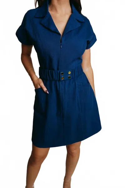 Laroque Women's Izzy Mini Dress In Navy In Blue