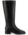 Larroude Ricky Boot Black Leather In Black