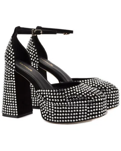LARROUDE LARROUDÉ ARI CRYSTAL SUEDE PUMP
