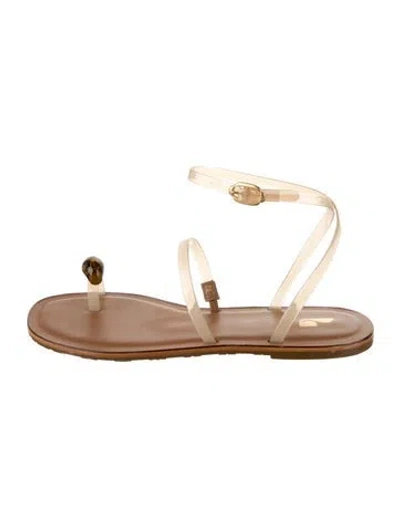 Pre-owned Larroude Biarritz Sandal Pvc Sandals In Neutral