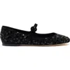 Larroude Blair Sequin Mary Jane Ballerina Flats In Multicolor