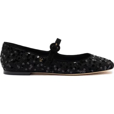 Larroude Blair Sequin Mary Jane Ballerina Flats In Multicolor