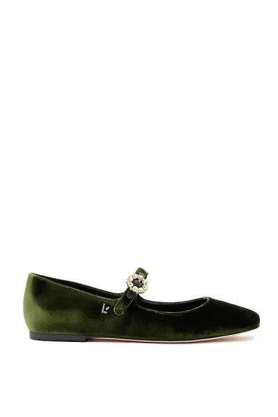 Larroude Blair Ballet Flat In Green