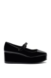 Larroude Blair Ballet Flatforms Black In Black