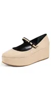 Larroude Blair Flatforms Beige In Beige