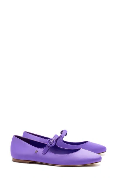 Larroude Larroudé Blair Mary Jane Flat In Violet