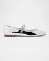 Larroude Blair Ballet Flats In Silver