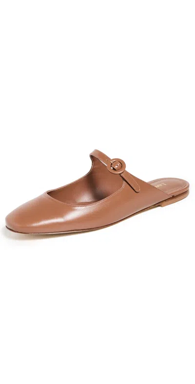 Larroude Blair Mules Caramel