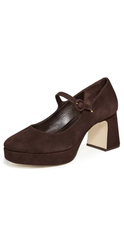 Larroude Blair Platform Pumps Brown In Multi