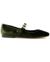 Larroude Blair Velvet Ballet Flat