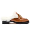 Larroude Bobbie Leather Mule In Brown