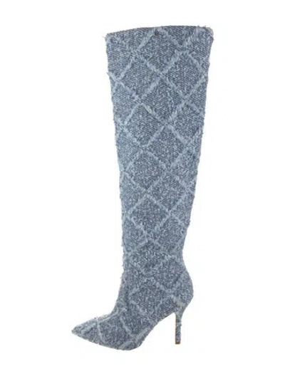 Pre-owned Larroude Boots In Blue