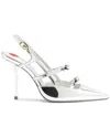 Larroude Brooks Specchio Pump In Silver