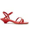 Larroude Charlotte Patent Sandal In Red