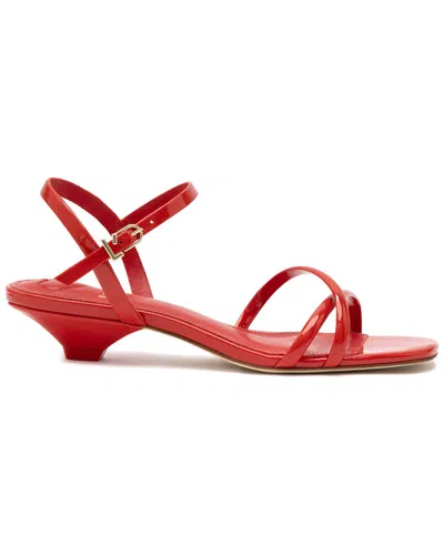 Larroude Charlotte Patent Sandal In Red