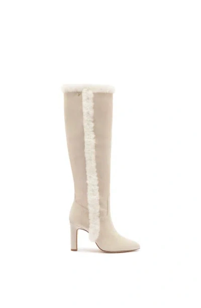 Larroude Larroudé Cindy Hi Boot In Mushroom Grey