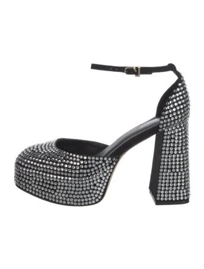 Pre-owned Larroude Crystal Embellishments D'orsay Pumps