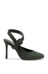 Larroude Deena By Larroudé Pump In Deep Olivine