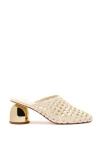 Larroude Women's Dew Drop Macrame Mule Pumps In Ivory