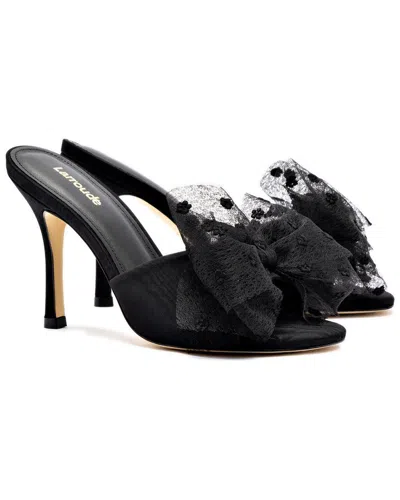 Larroude Elle Mule Blac Black