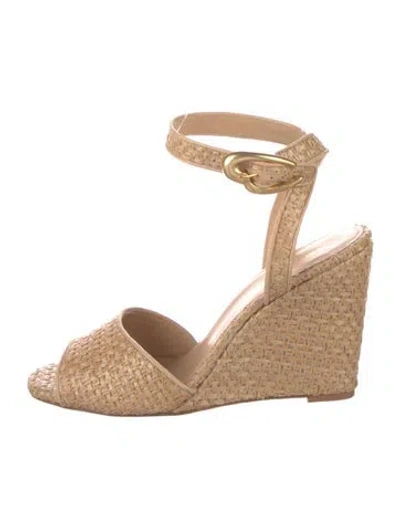 Pre-owned Larroude Espadrilles In Neutral