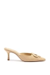 Larroude Flora Pump In Beige