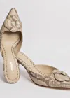 Larroude Flora Pump In Light Python In Multi
