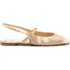 Larroude Georgina Ballet Flat In Beige