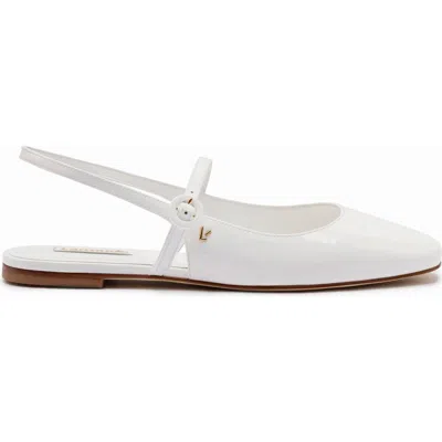 Larroude Larroudé Georgina Ballet Flat In White