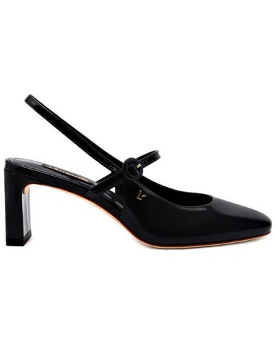 Larroude Larroudé Georgina Leather Pump In Black
