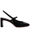 Larroude Georgina Leather Pump In Black
