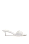 Larroude Greta Mule Heels In White