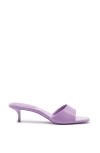 Larroude Greta Mule Heels In Lilac