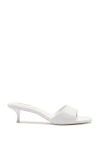 Larroude Greta Mule Heels In White
