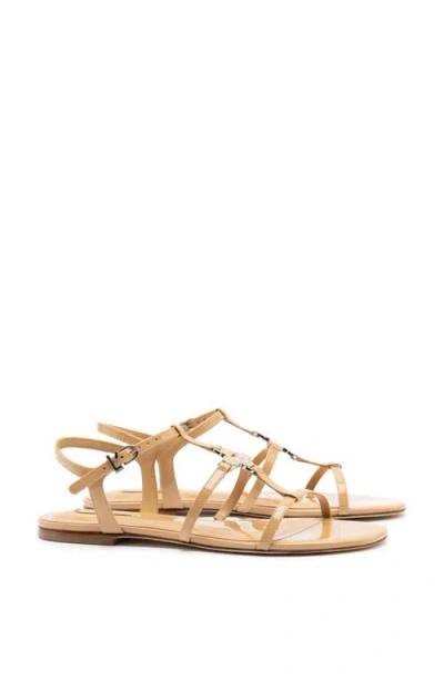 Larroude Larroudé Hana Flat In Brown