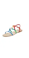Larroude Hana Flats Azure In Azure