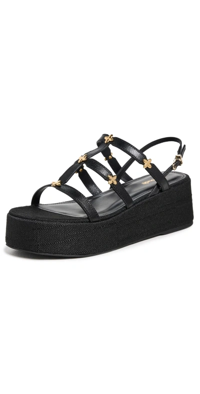 Larroude Harmony Flatforms Black