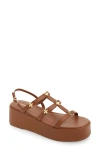 LARROUDE HARMONY SLINGBACK PLATFORM WEDGE SANDAL