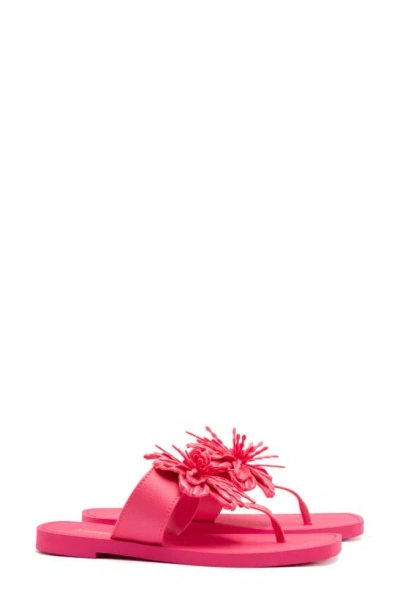 Larroude Hibiscus Sandal In Pink