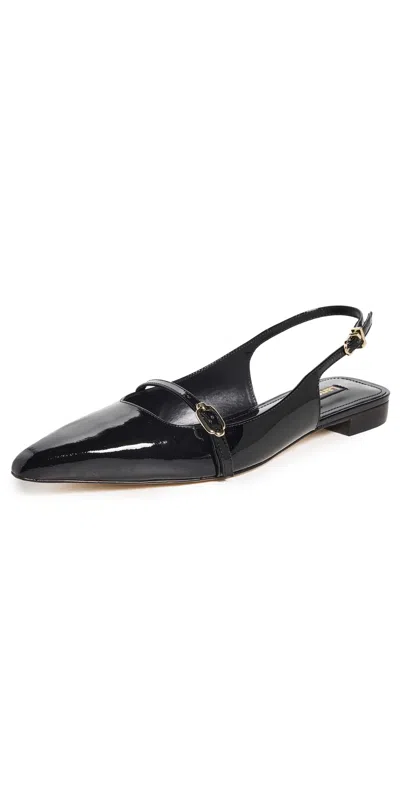 Larroude Ines Flats Black