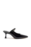 Larroude Women's Ines Pointed Toe Mules In Black