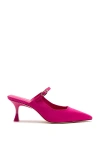 Larroude Women's Ines Pointed Toe Mules In Pink