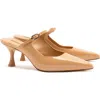 Larroude Women's Ines Pointed Toe Mules In Tan